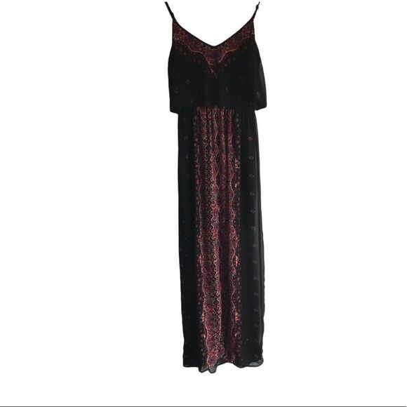 Women’s Express Black Boho Maxi Dress - Picture 1 of 6